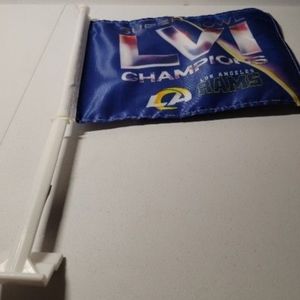 LOS ANGELES RAMS SUPERBOWL CHAMPIONS LVI 2 SIDED HIGH QUALITY CAR FLAG